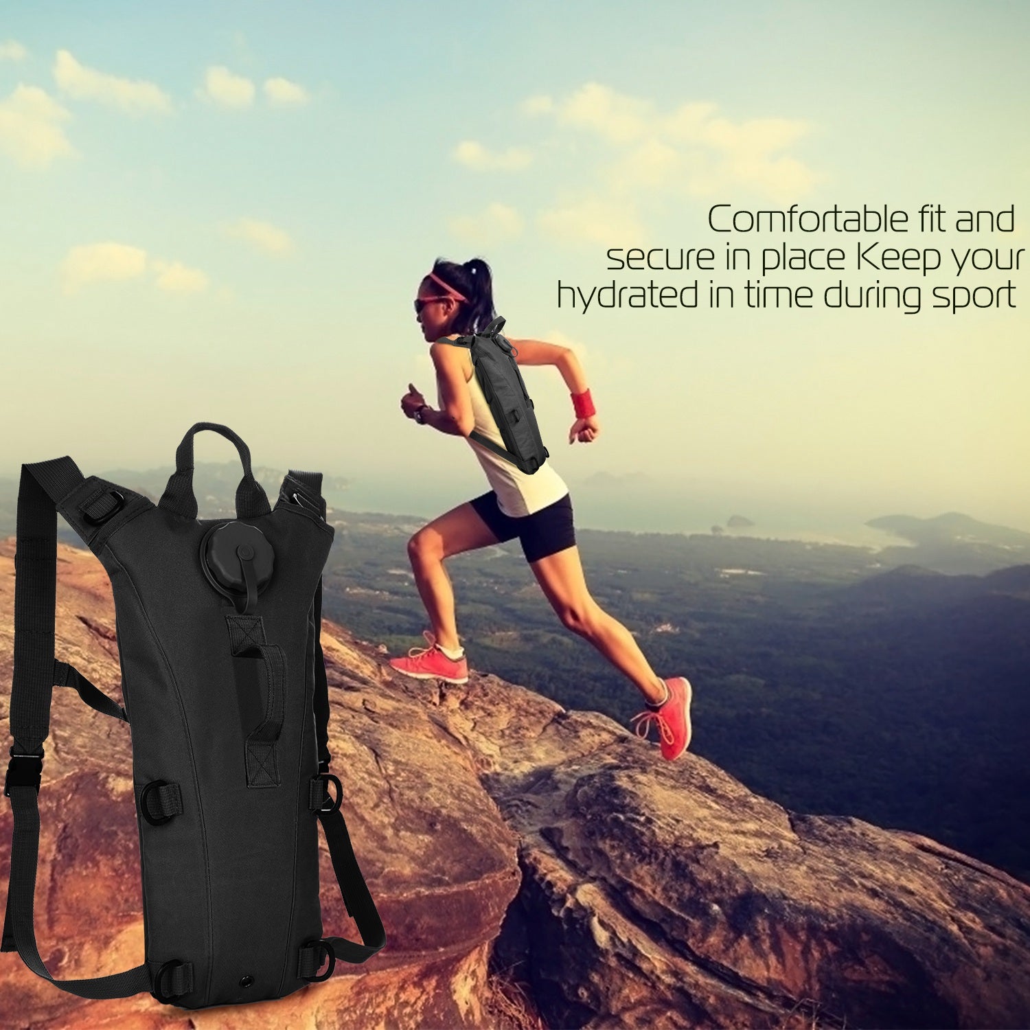Tactical 3L Hydration Pack Water Backpack