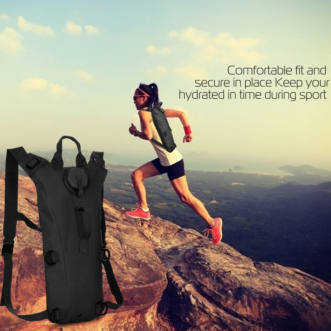Tactical 3L Hydration Pack Water Backpack