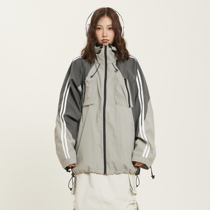 Women's Stitched Waterproof Outdoor Jacket Coat