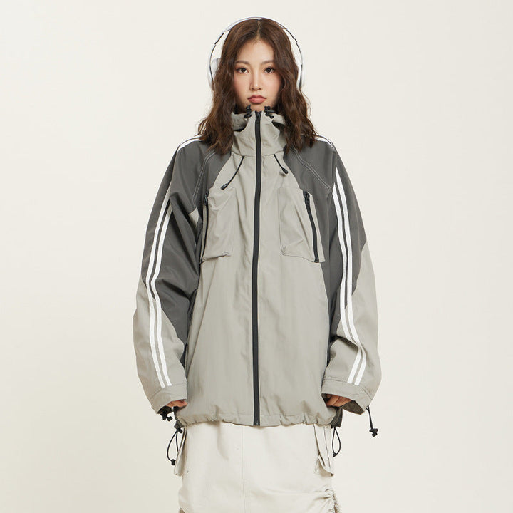 Women's Stitched Waterproof Outdoor Jacket Coat