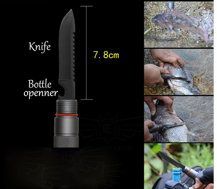 Multifunctional Tactical Hiking Stick for Outdoor Adventures