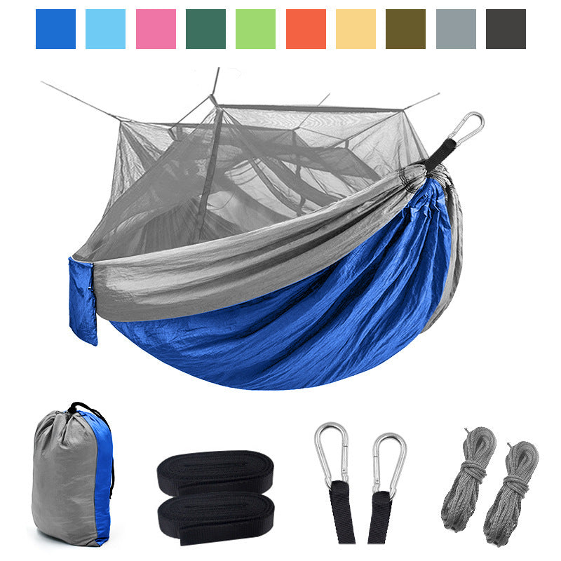 Outdoor Camping Hammock with Mosquito Net Protection