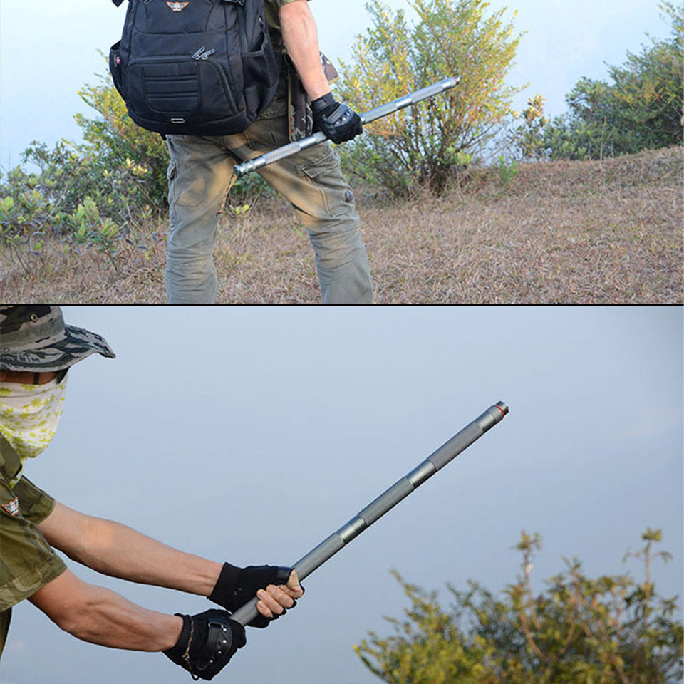 Multifunctional Tactical Hiking Stick for Outdoor Adventures