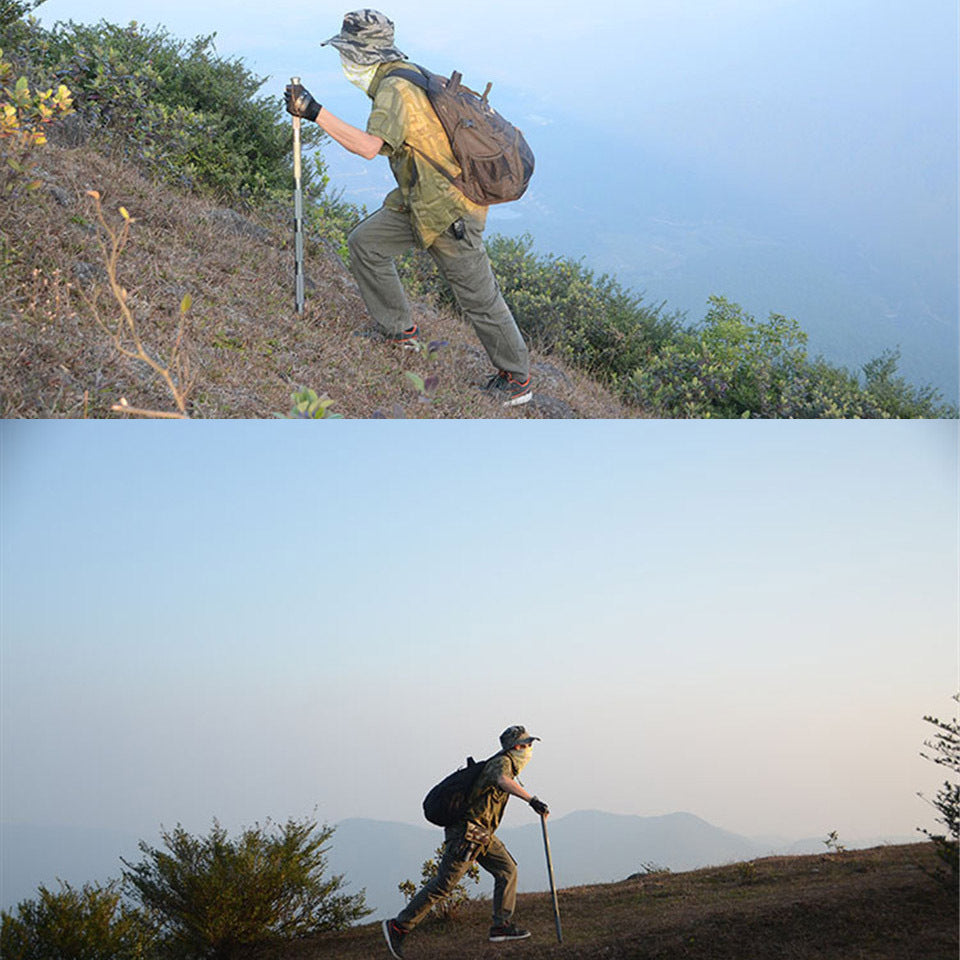 Multifunctional Tactical Hiking Stick for Outdoor Adventures