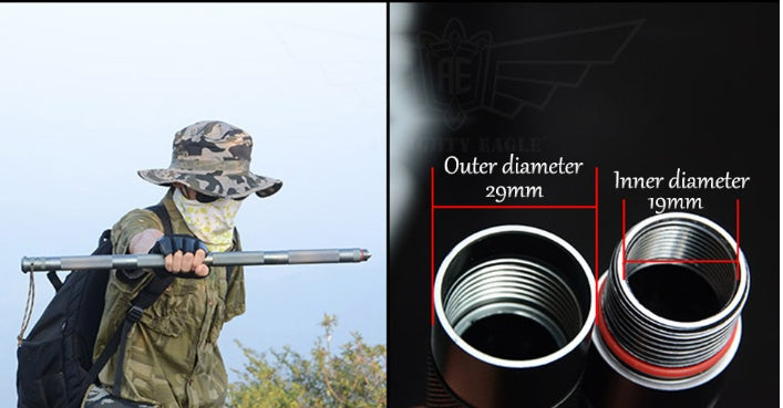 Multifunctional Tactical Hiking Stick for Outdoor Adventures