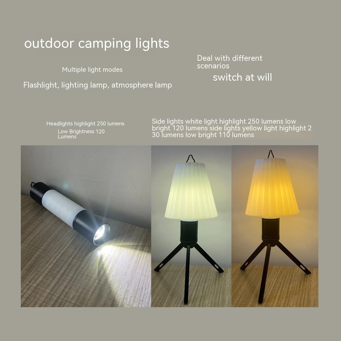 Outdoor LED Camping Lantern for Portable Lighting