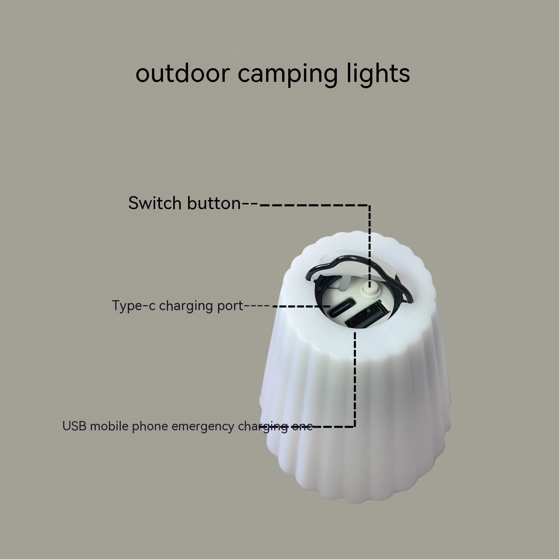 Outdoor LED Camping Lantern for Portable Lighting
