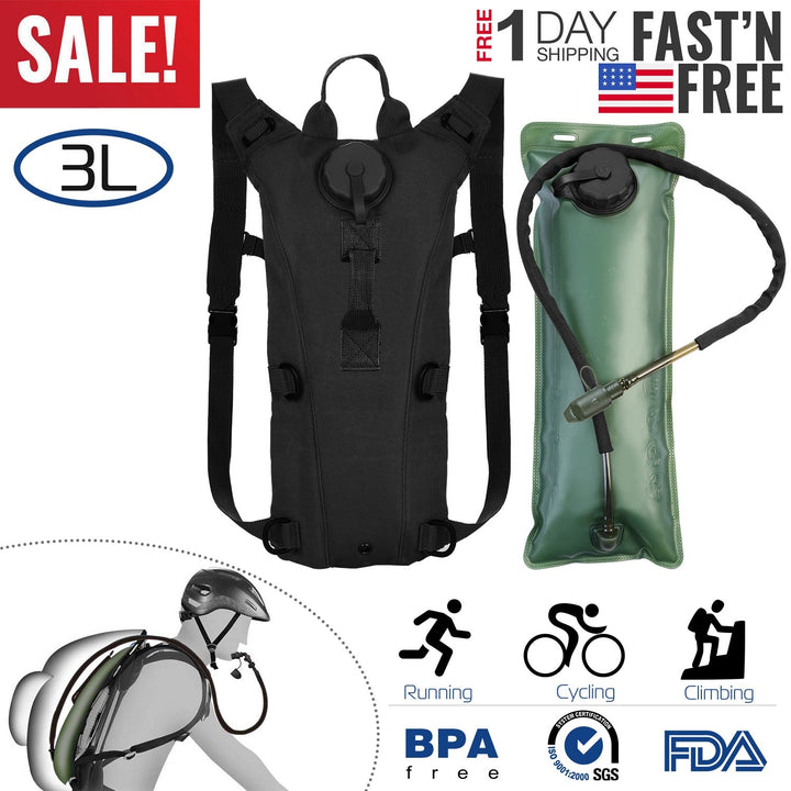 Tactical 3L Hydration Pack Water Backpack
