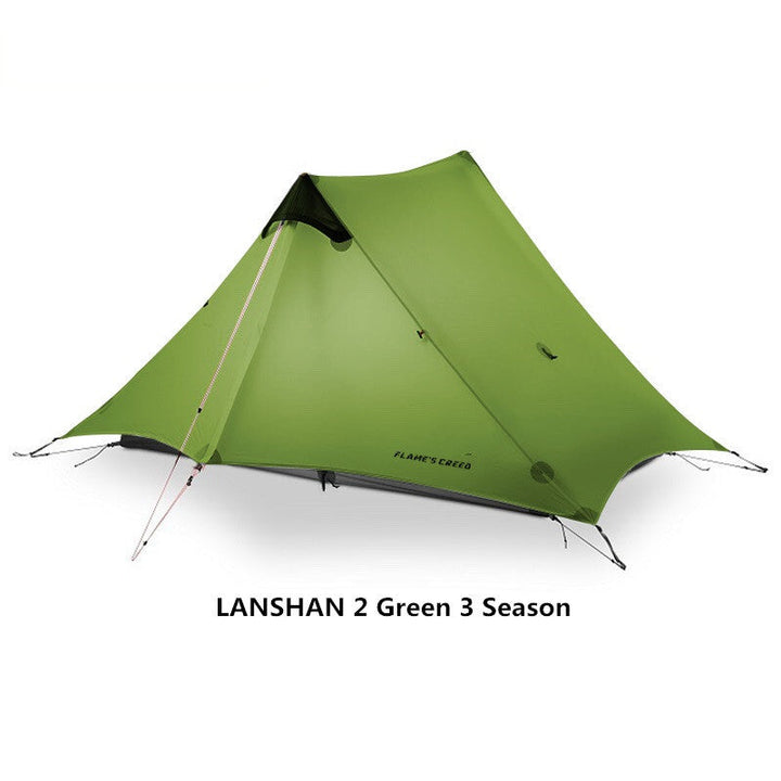 Silicone Coated Poleless Rainproof Camping Tent Shelter