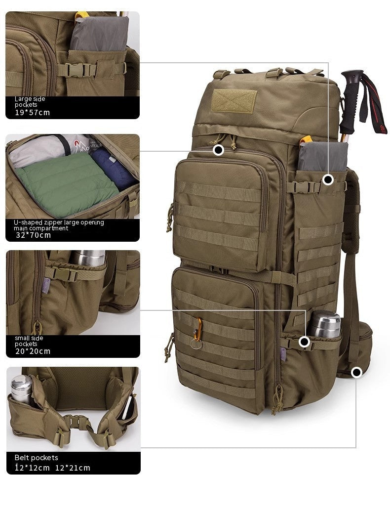 Unisex Outdoor Camouflage Backpack for Hiking and Travel