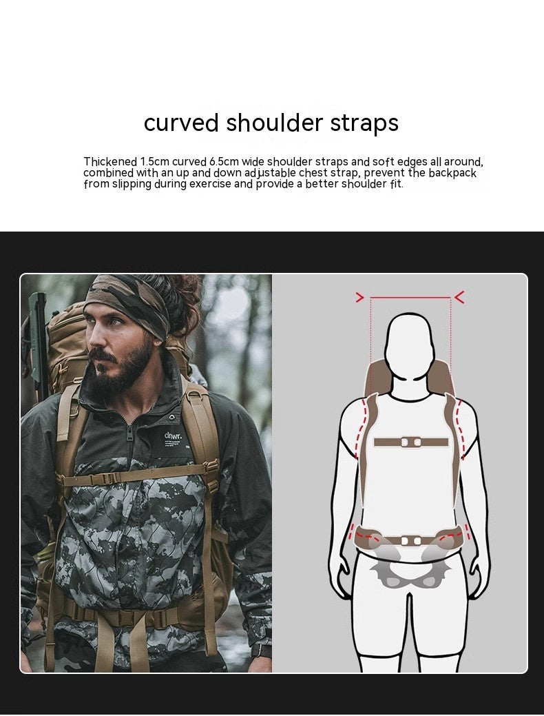 Unisex Outdoor Camouflage Backpack for Hiking and Travel