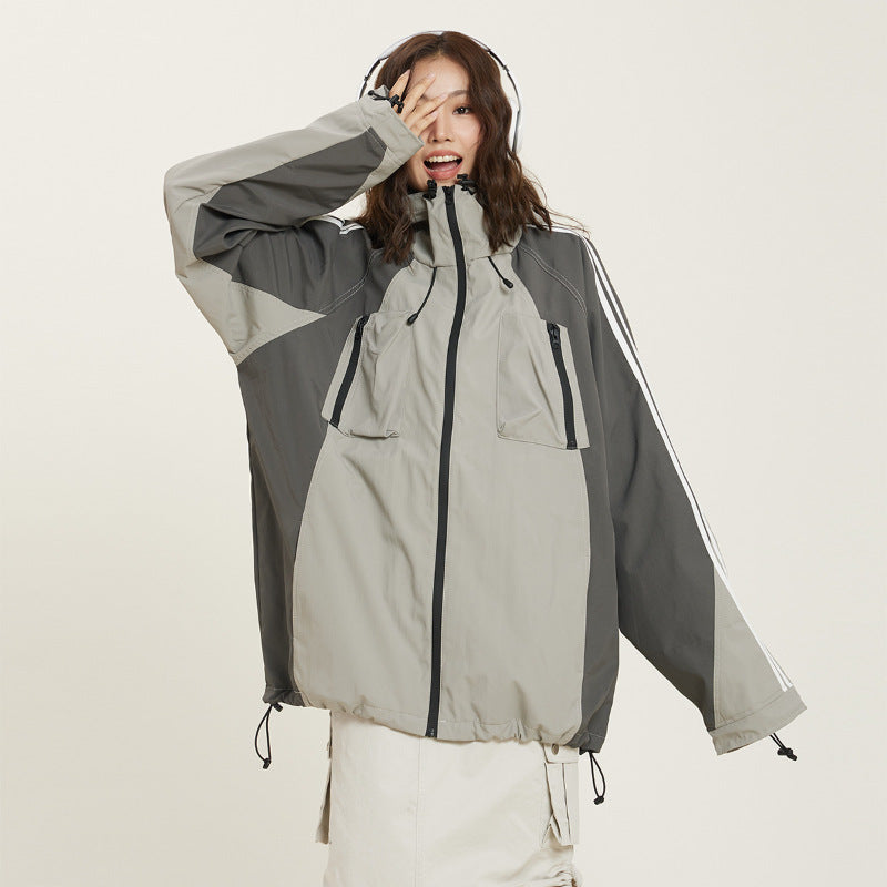 Women's Stitched Waterproof Outdoor Jacket Coat