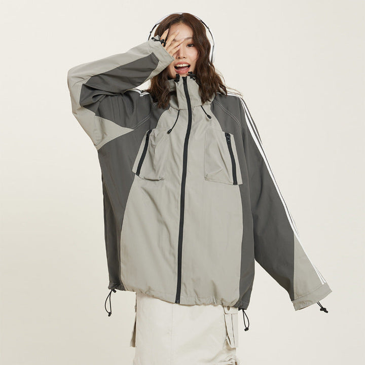 Women's Stitched Waterproof Outdoor Jacket Coat