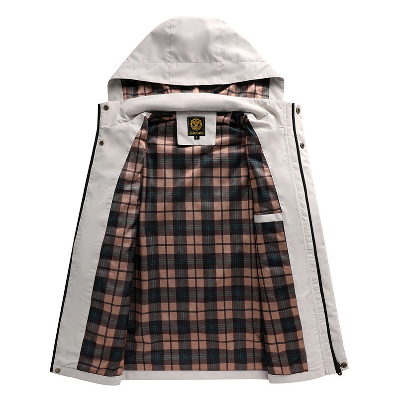 Waterproof Hooded Outdoor Jacket for Travel and Work