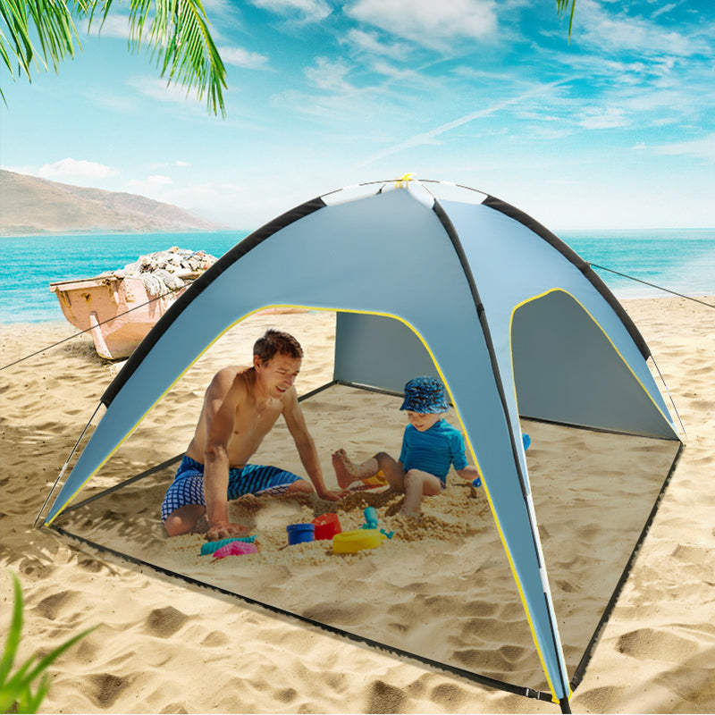 Quick Open Beach Tent with Ventilated Sun Shelter