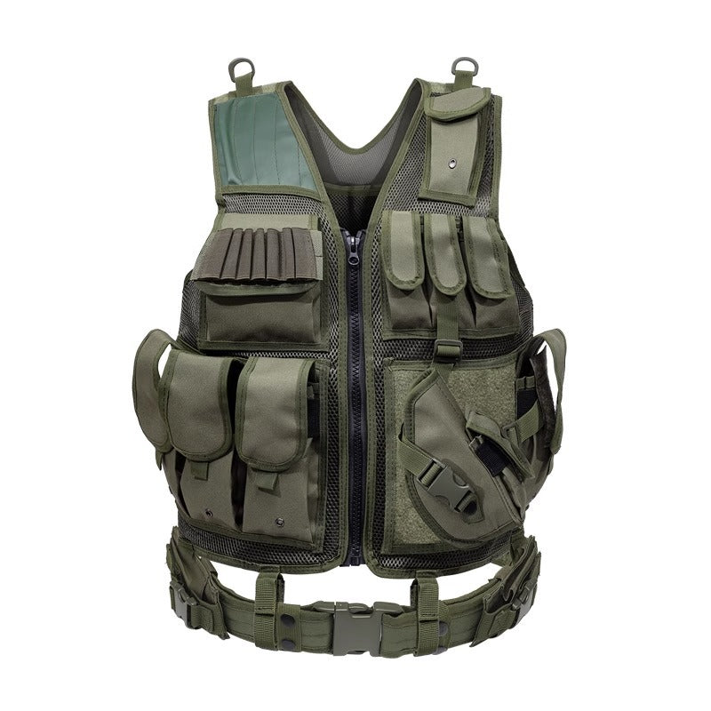 6000D Nylon Tactical Multi-Pocket Camouflage Training Vest