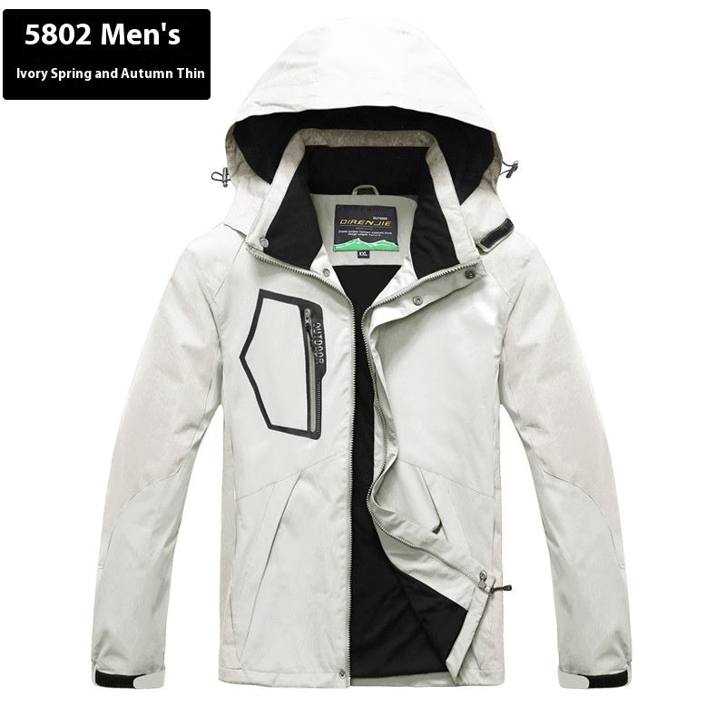 Unisex Plus Size Breathable Waterproof Outdoor Jacket
