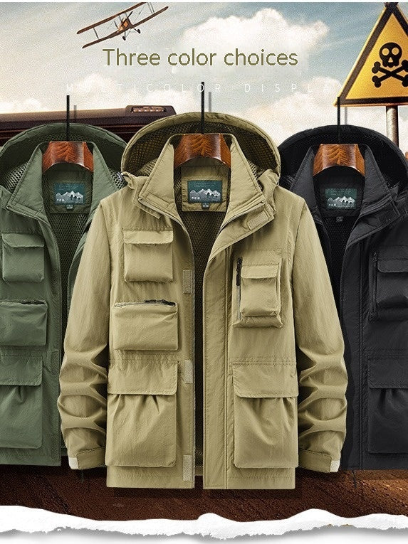 Outdoor Shell Jacket for Weather Protection and Comfort