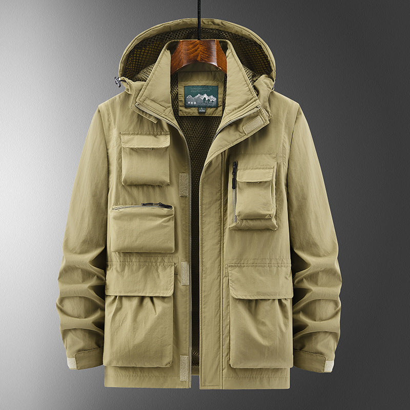 Outdoor Shell Jacket for Weather Protection and Comfort
