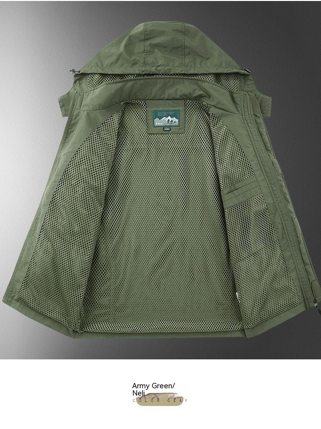 Outdoor Shell Jacket for Weather Protection and Comfort