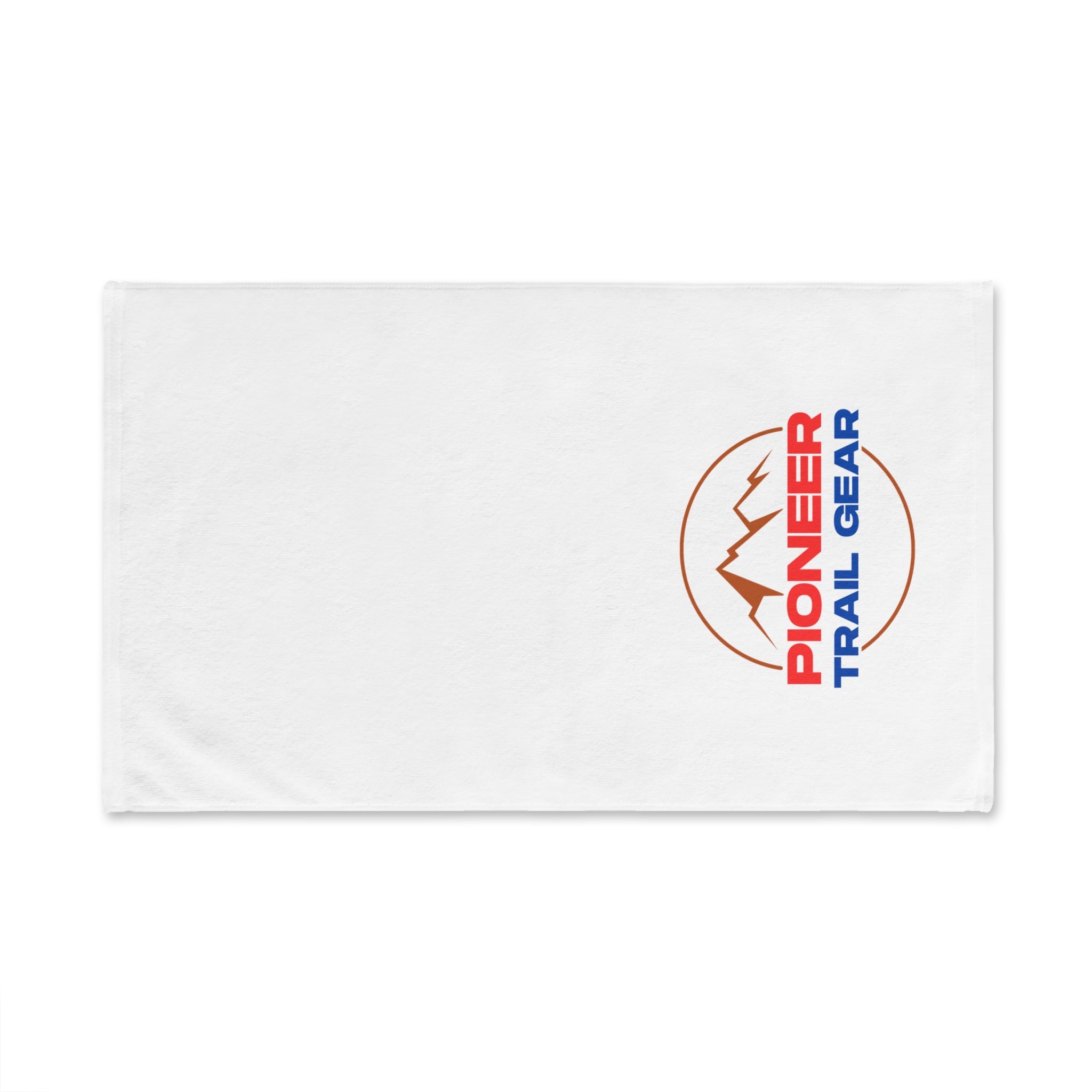 Pioneer Trail Gear Hand Towel – Outdoor Mountain Logo Kitchen & Camping Towel