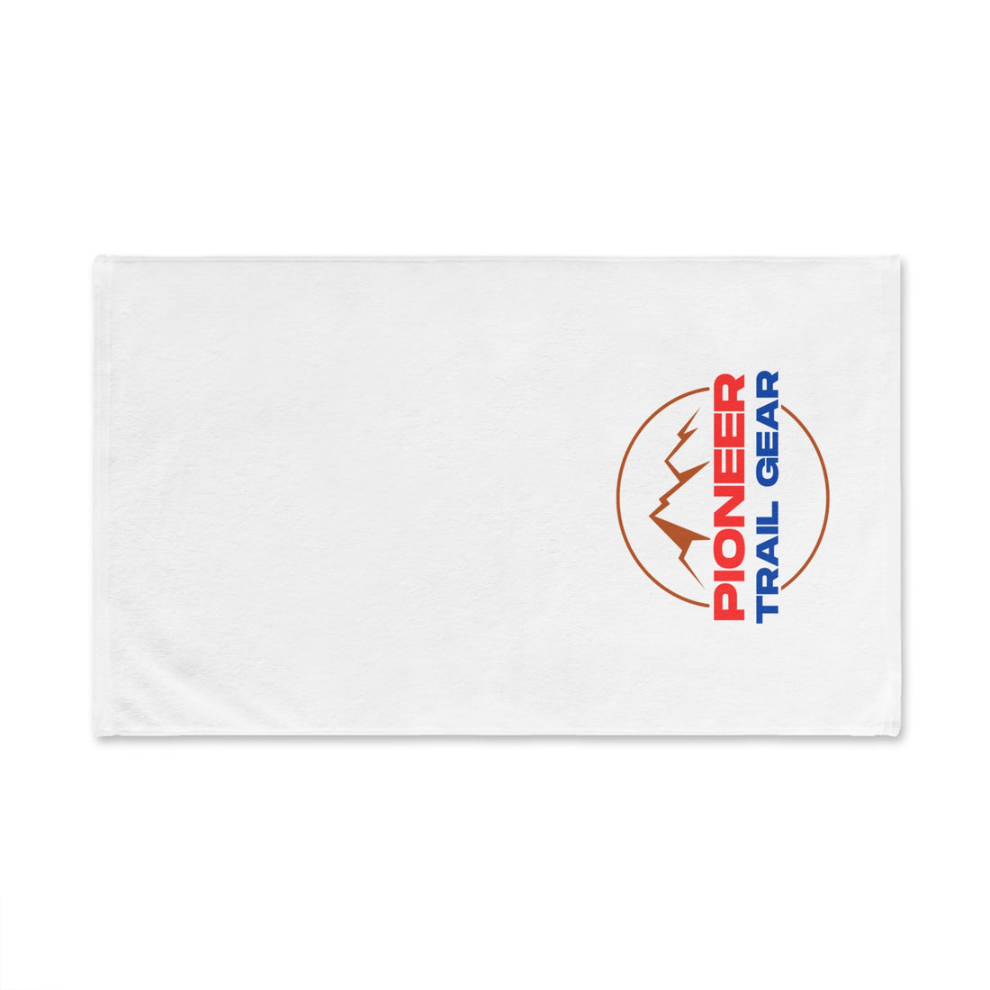 Pioneer Trail Gear Hand Towel – Outdoor Mountain Logo Kitchen & Camping Towel