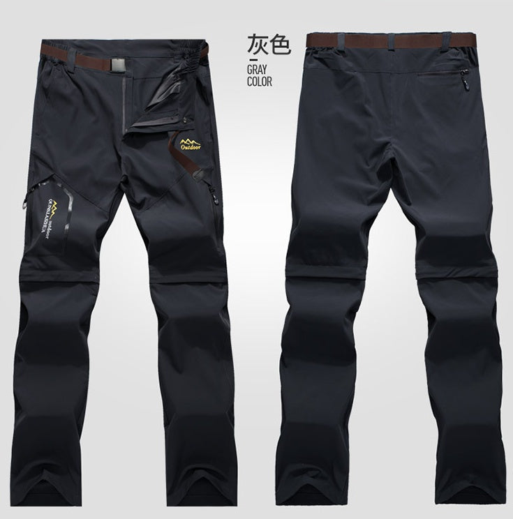 Two-Piece Detachable Quick-Dry Stretch Hiking Pants