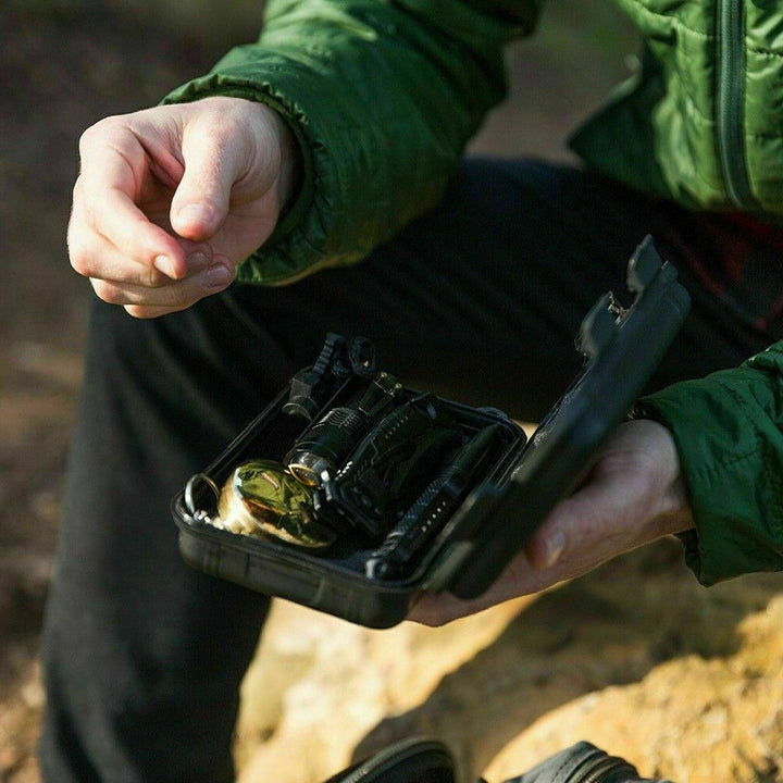 14-in-1 Outdoor Survival Gear Kit - Camping, Hiking, Fishing & Hunting