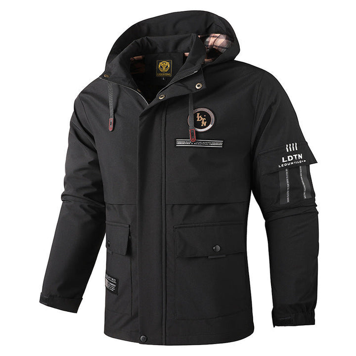 Waterproof Hooded Outdoor Jacket for Travel and Work