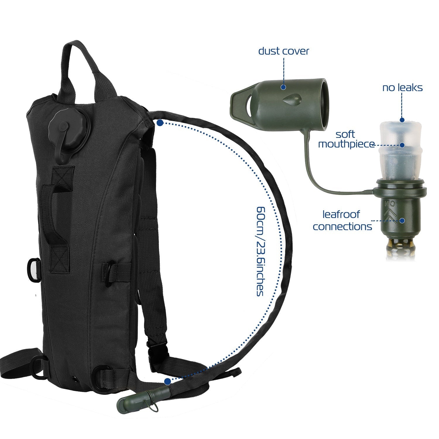 Tactical 3L Hydration Pack Water Backpack