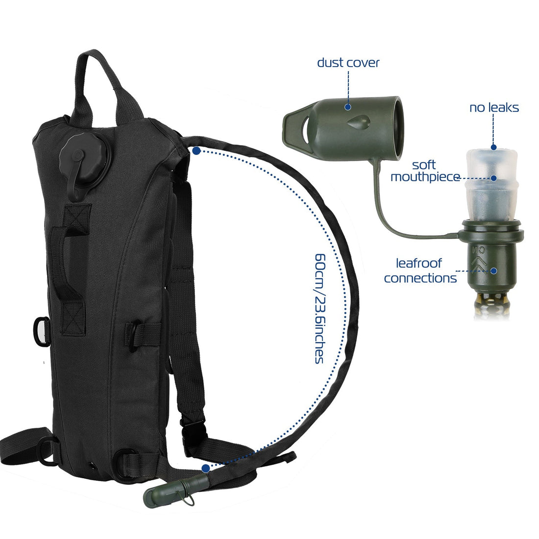 Tactical 3L Hydration Pack Water Backpack
