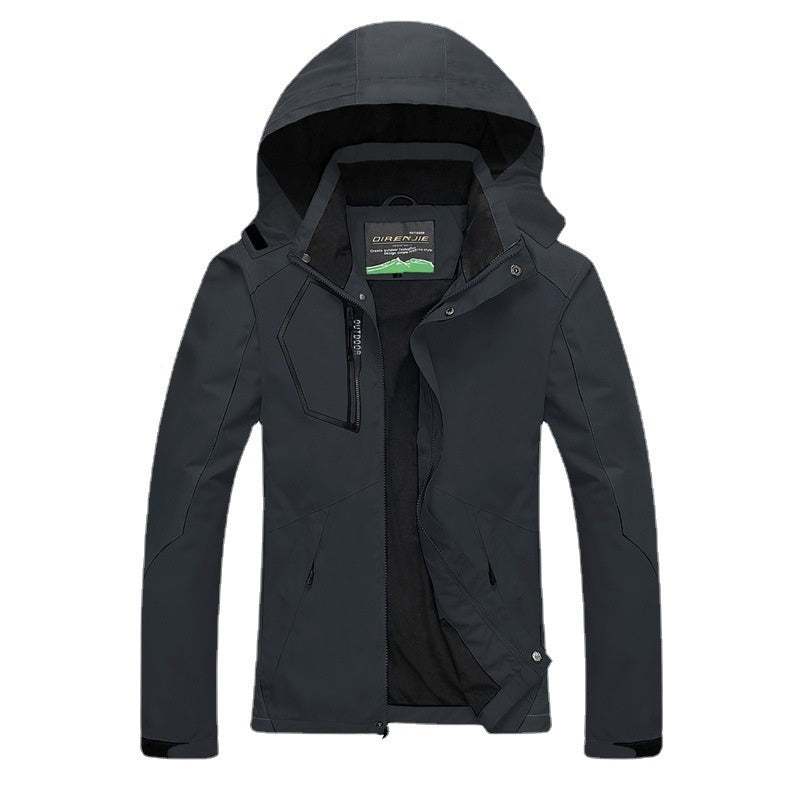 Unisex Plus Size Breathable Waterproof Outdoor Jacket