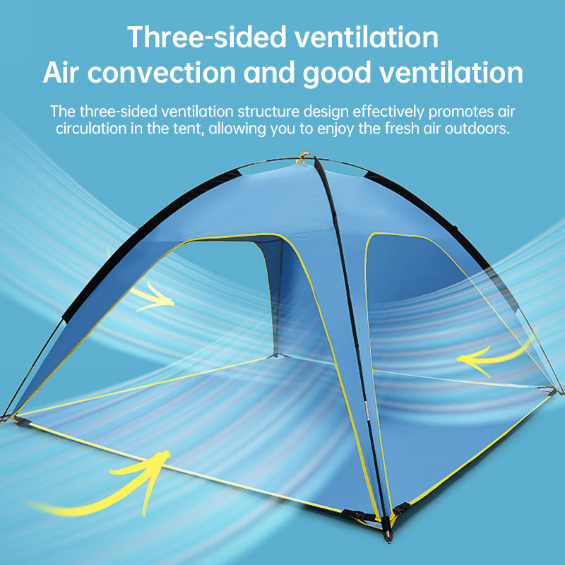 Quick Open Beach Tent with Ventilated Sun Shelter