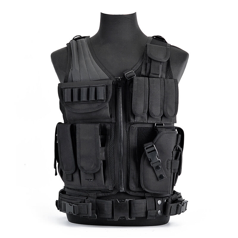 6000D Nylon Tactical Multi-Pocket Camouflage Training Vest