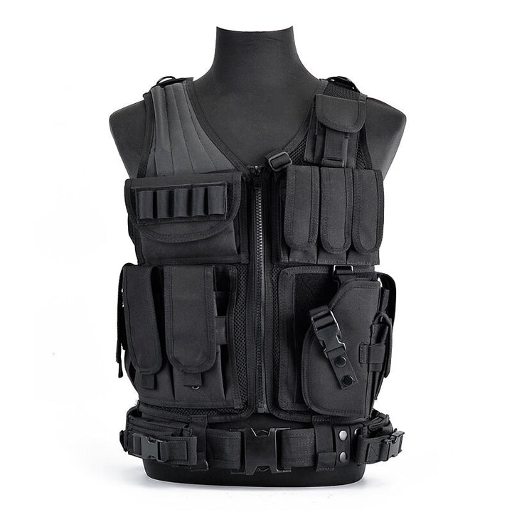 6000D Nylon Tactical Multi-Pocket Camouflage Training Vest