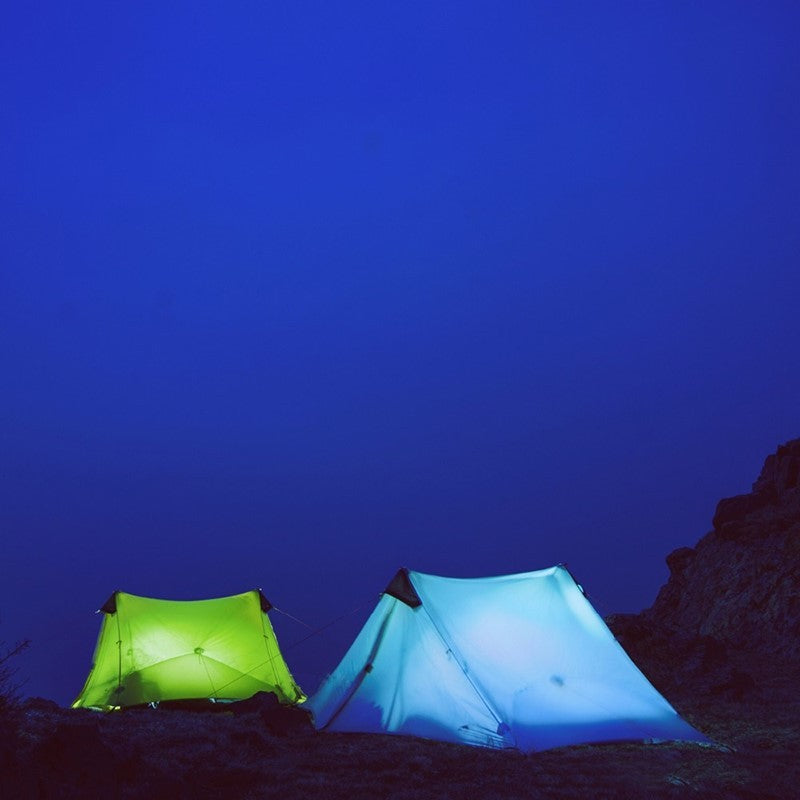 Silicone Coated Poleless Rainproof Camping Tent Shelter