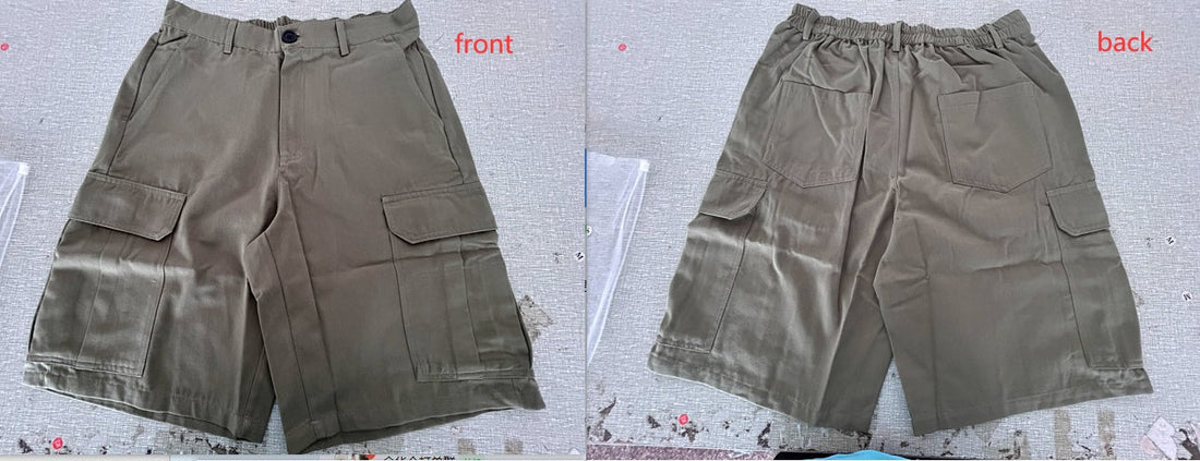 Men's Multi-Pocket Cargo Shorts for Summer Beach Wear