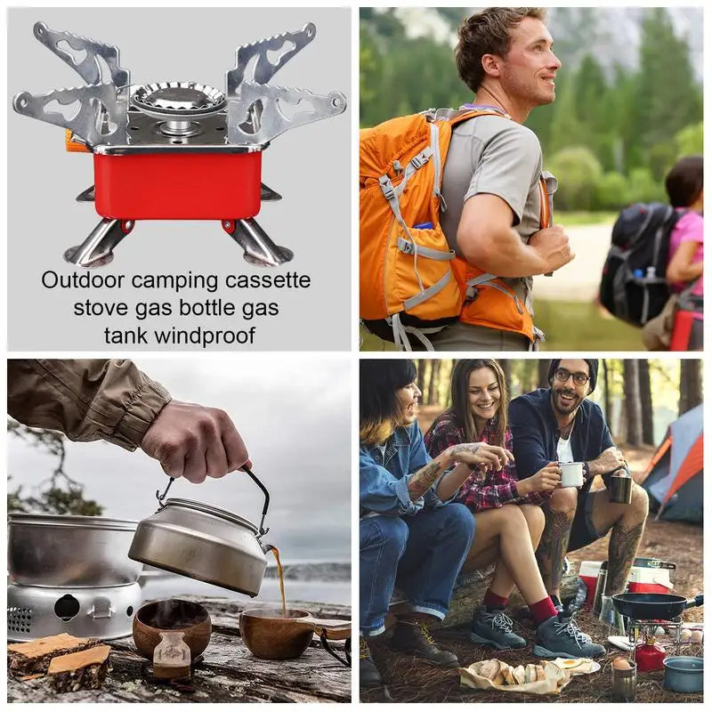 Foldable Windproof Portable Camping Gas Burner Stove