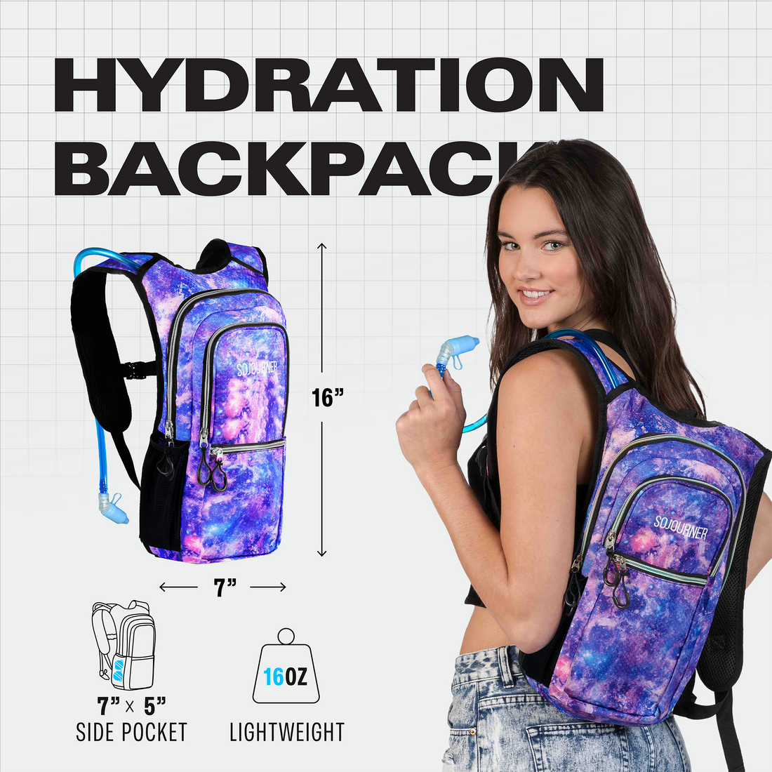 Medium Hydration Pack Backpack for Outdoor Activities