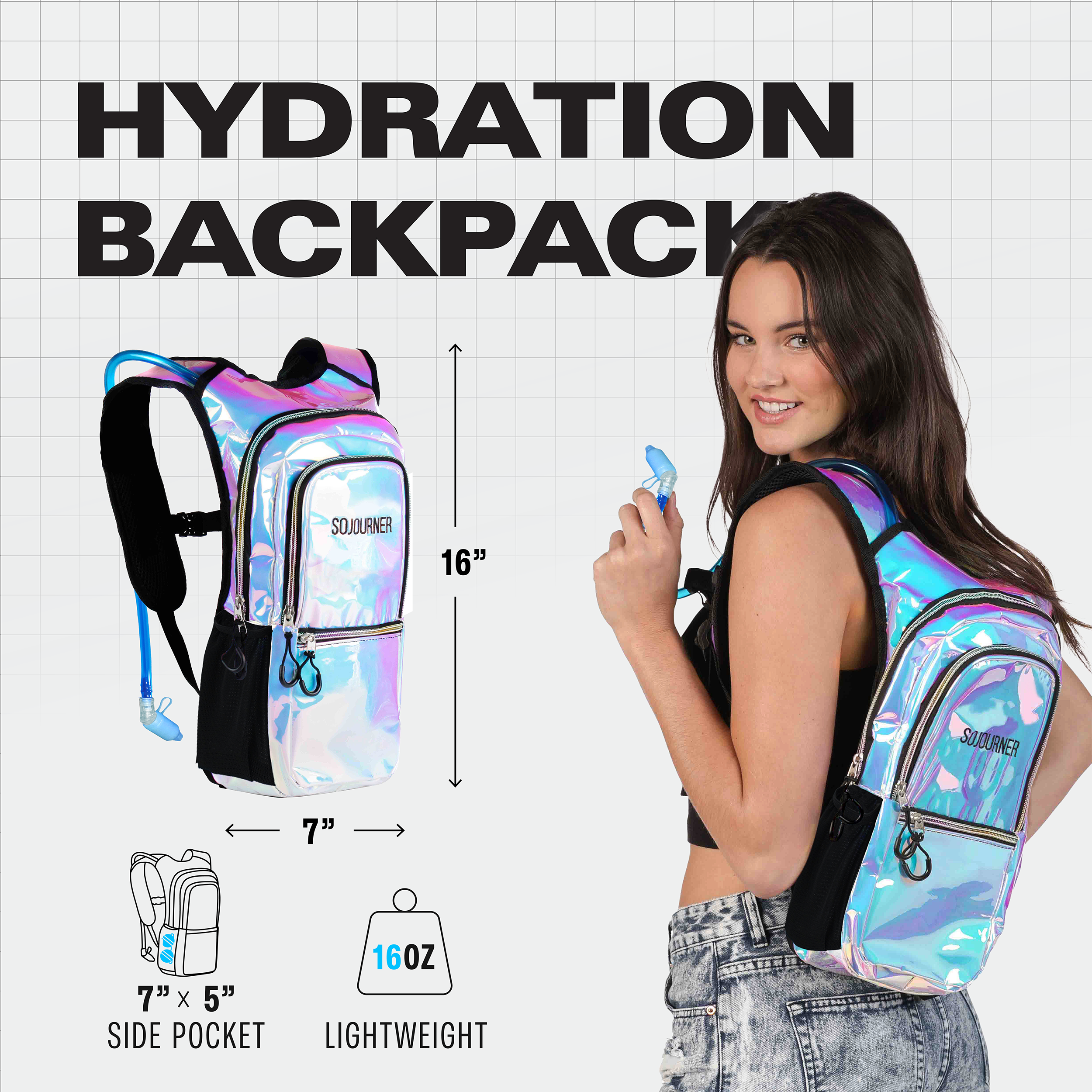 Medium Hydration Pack Backpack for Outdoor Activities