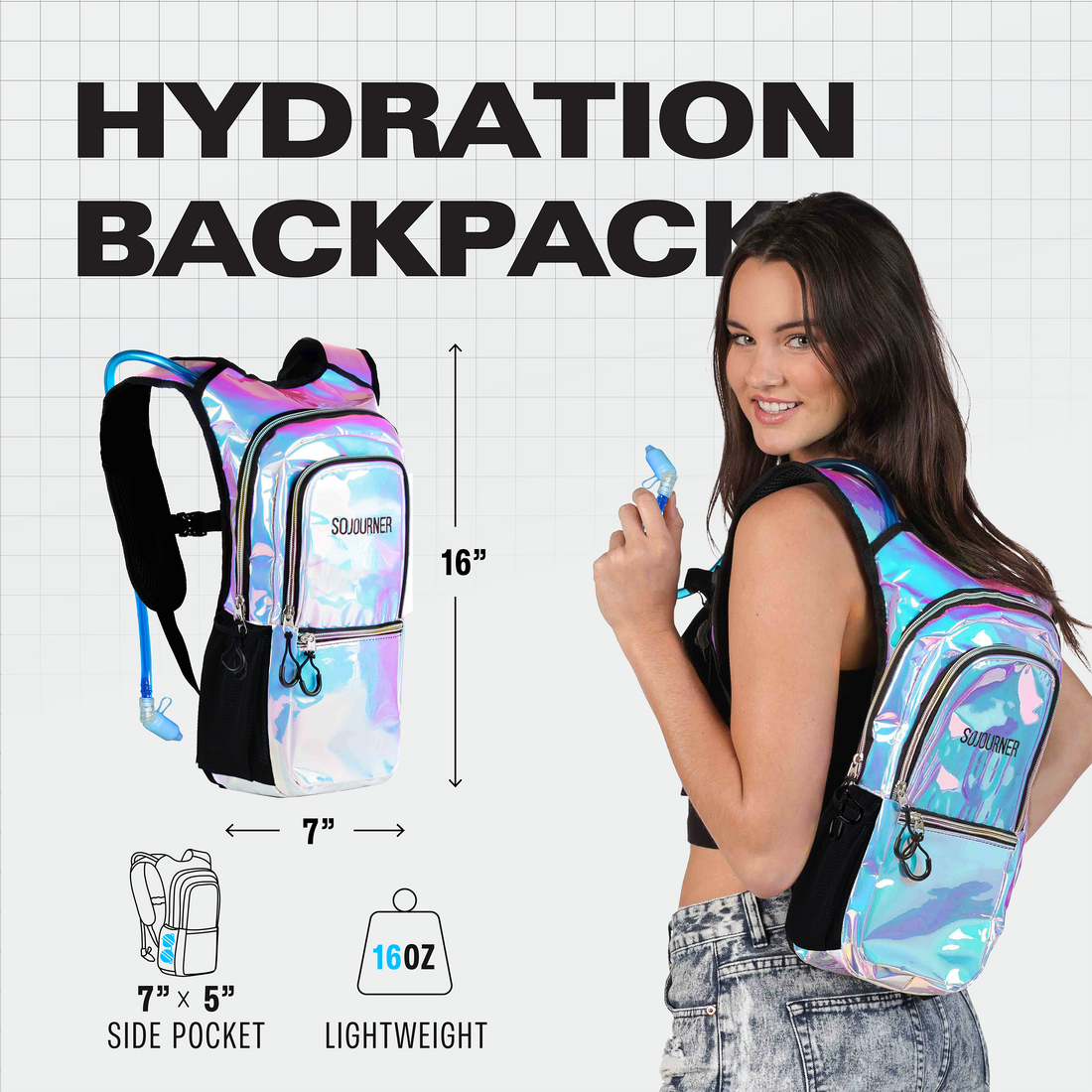 Medium Hydration Pack Backpack for Outdoor Activities