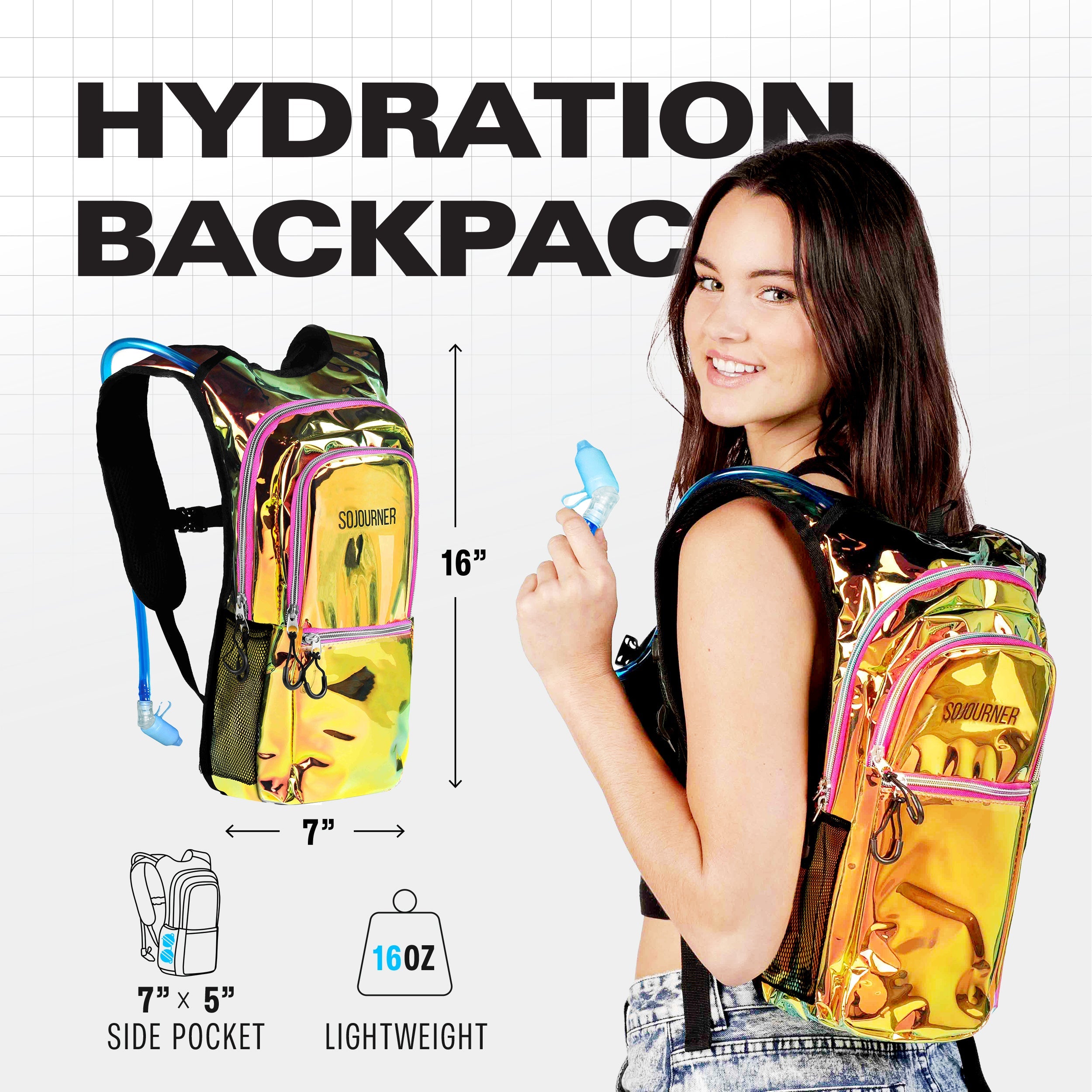 Medium Hydration Pack Backpack for Outdoor Activities
