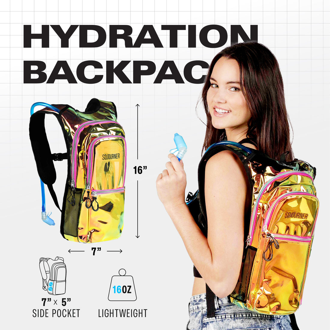 Medium Hydration Pack Backpack for Outdoor Activities