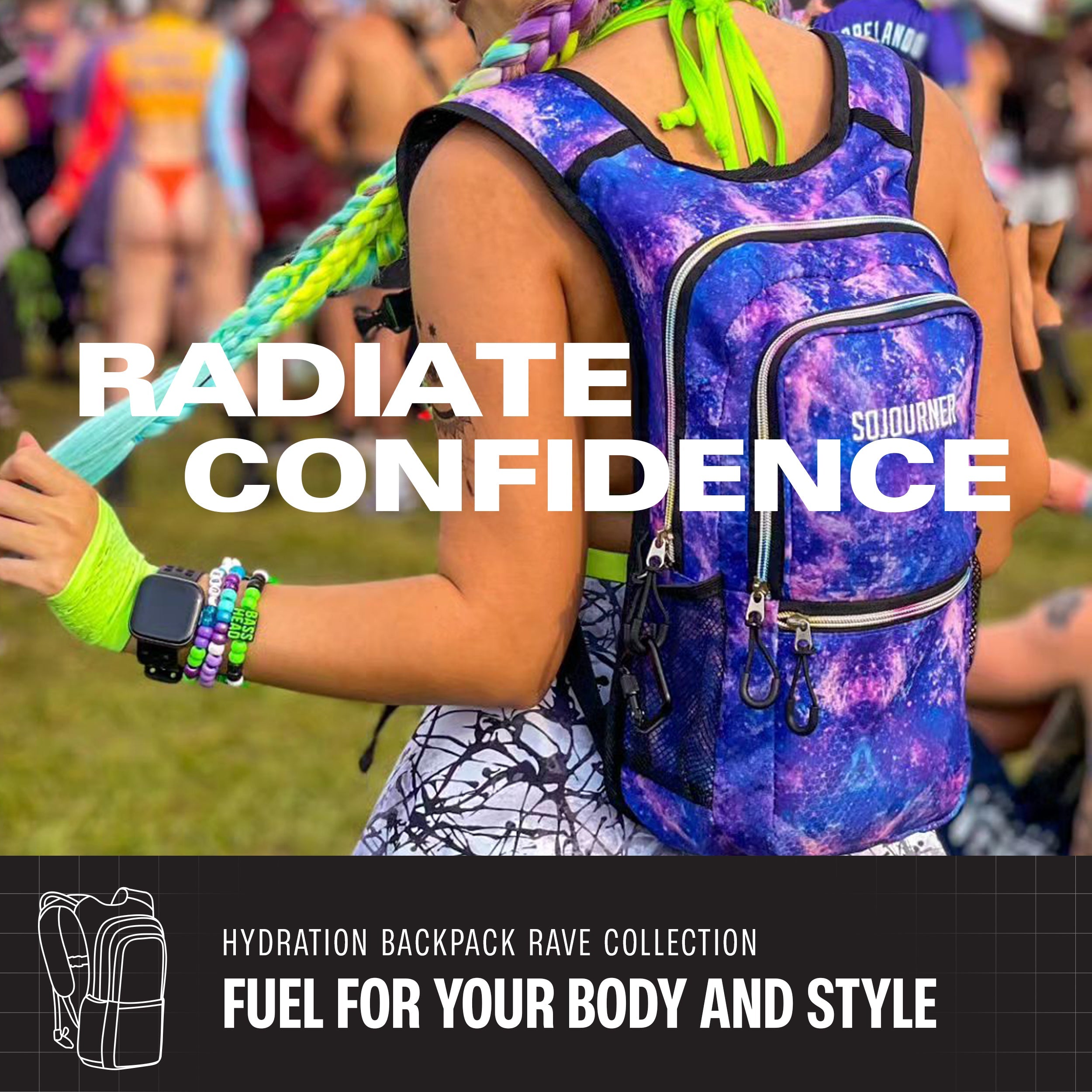 Medium Hydration Pack Backpack for Outdoor Activities