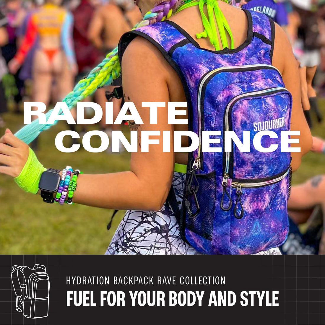 Medium Hydration Pack Backpack for Outdoor Activities