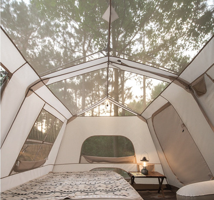 Automatic Waterproof Two Room Camping Ridge Tent
