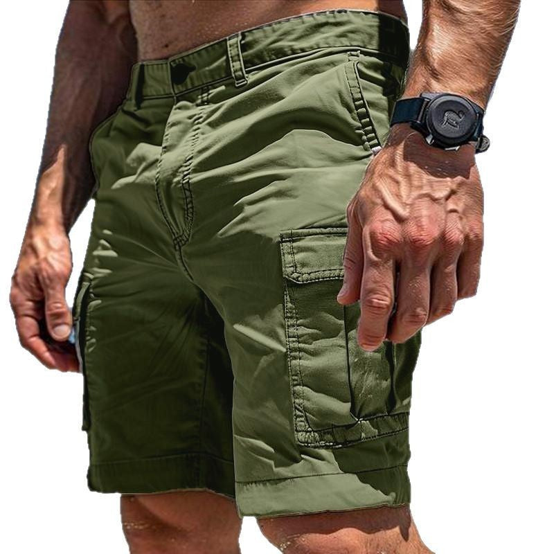 Men's Multi-Pocket Cargo Shorts for Summer Beach Wear