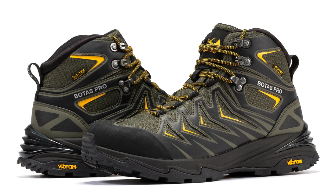 Botas Pro Metallic Green 6 Inch Waterproof Hiking Boots with VIBRAM® Traction Lug Outsole  BP22111