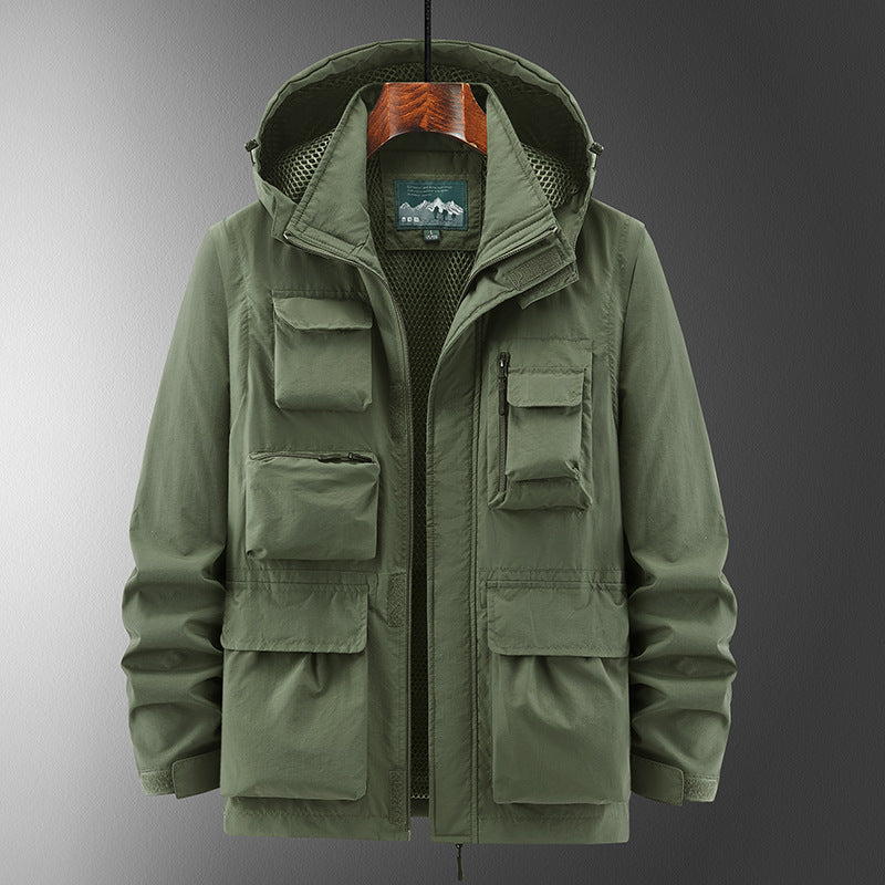 Outdoor Shell Jacket for Weather Protection and Comfort