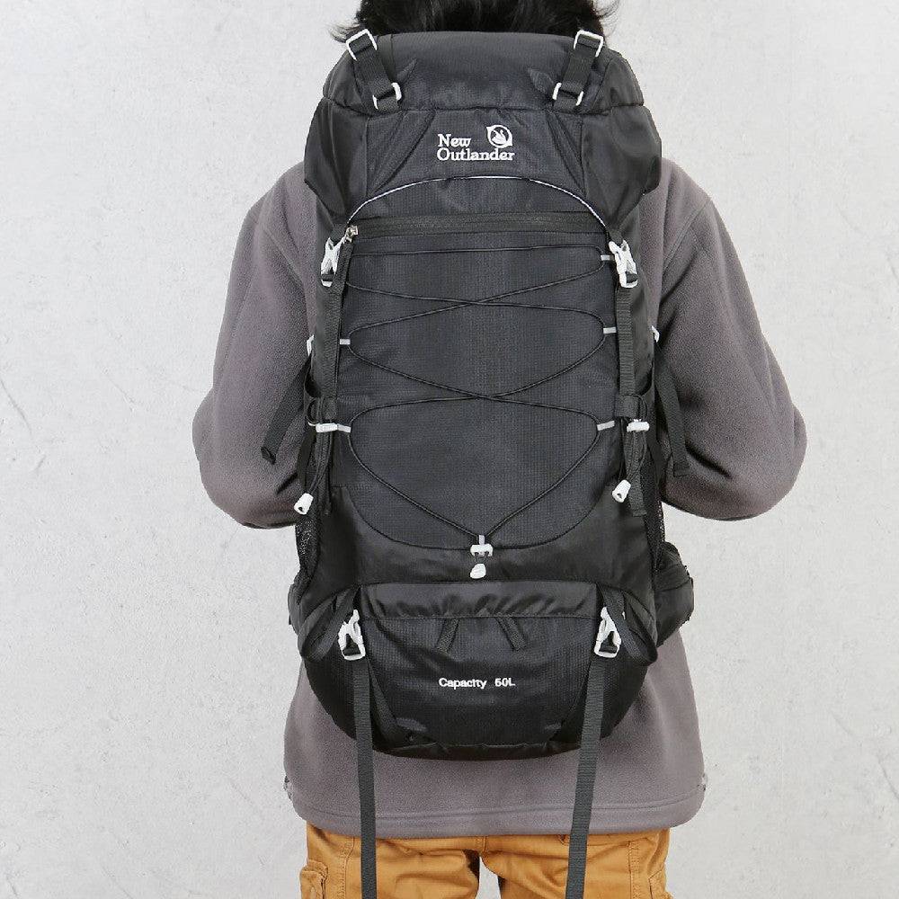 Large Capacity Nylon Mountaineering Camping Hiking Backpack